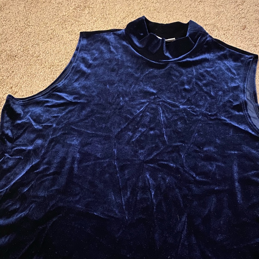 Market by Chico’s • Velvet Mock Neck Tank • Size 1